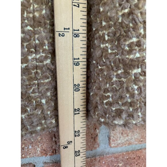 Escada Vintage Womens Tweed Jacket  Zip-Up Made In Germany Brown & Cream - Picture 13 of 16